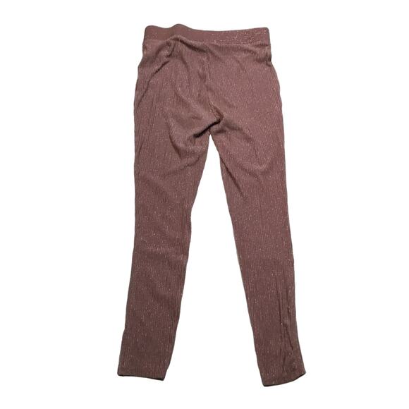 Women’s Leggings FOREVER 21 Metallic Ribbed Leggings - Picture 3 of 7
